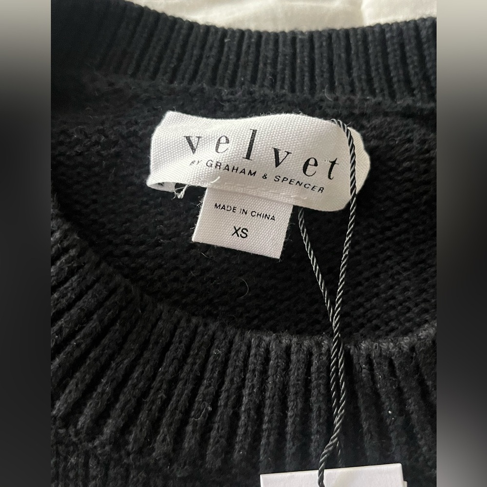 Velvet Lex cotton cashmere striped sweater NWT new size XS - Picture 7 of 16
